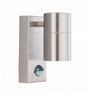 Luce esterna led e gu10 portico led - tubo di acciaio inox 1 + sensore a bulbo