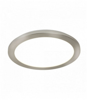 LED-Decke 30cm Durchmesser Edelstahl und Acryl ip44