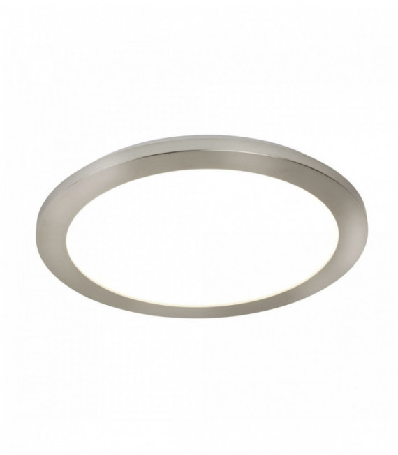 LED-Decke 30cm Durchmesser Edelstahl und Acryl ip44