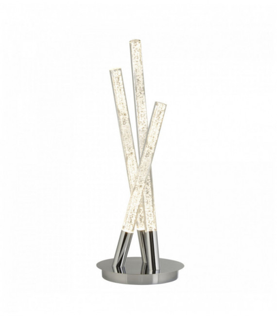 lámpara de mesa LED acrílico 3 bombillas