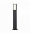 Outdoor led post height 73cm dark gray with frosted diffuser