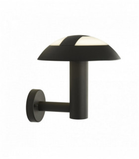 Aplique de pared exterior LED porche de setas - gris oscuro