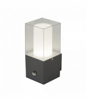 Outdoor wall light with sensor