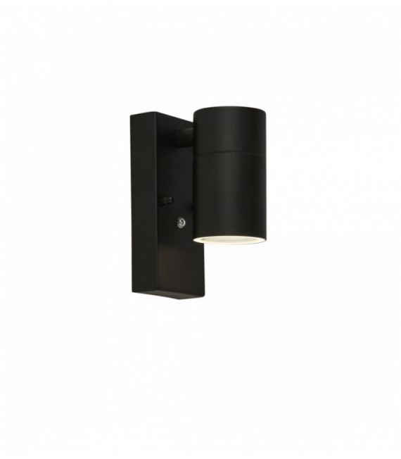 Applique extérieur 1 ampoule avec capteur du crépuscule à l'aube, noir