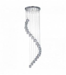 Suspension Eiswürfel führte - 20lt Multi-Drop-Höhe 3m Glas chrom