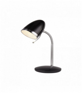 Lampe de travail boston noir et chrome