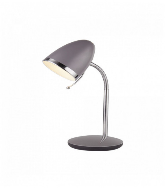 Lampada da tavolo e cromo grigio Boston