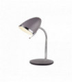 Lampe de bureau gris et chrome boston