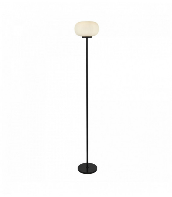 Lampadaire lumina 1 ampoule avec verre strié dépoli