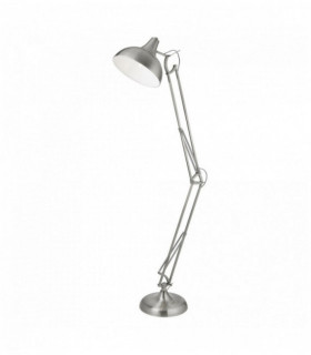 Lampadaire jeremiah argent satiné