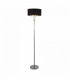 New Orleans Lampe 1 mit Chrom schwarzer Farbton / silber Innen