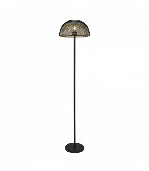 Farola bulbo 1 de nido de abeja de malla - exterior con oro dentro negro
