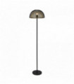 Lampadaire en maille 1 ampoule en nid d'abeille - extérieur noir avec intérieur doré