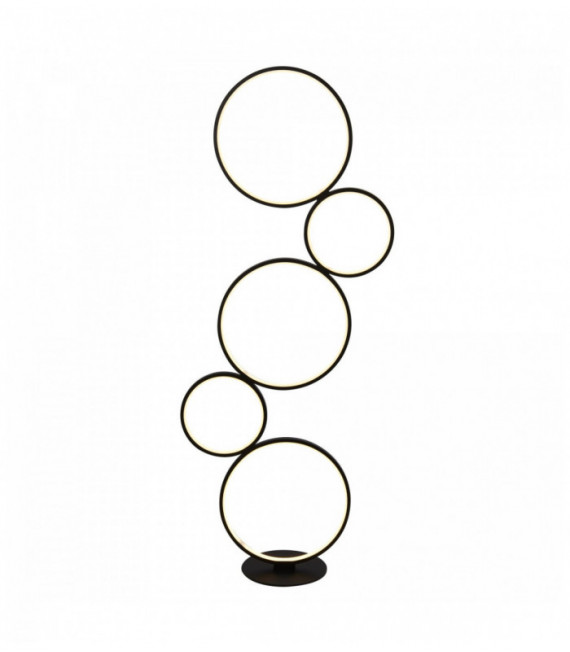 Lamppost Zirkus 5 Ampullen LED-Ring, matt-schwarz