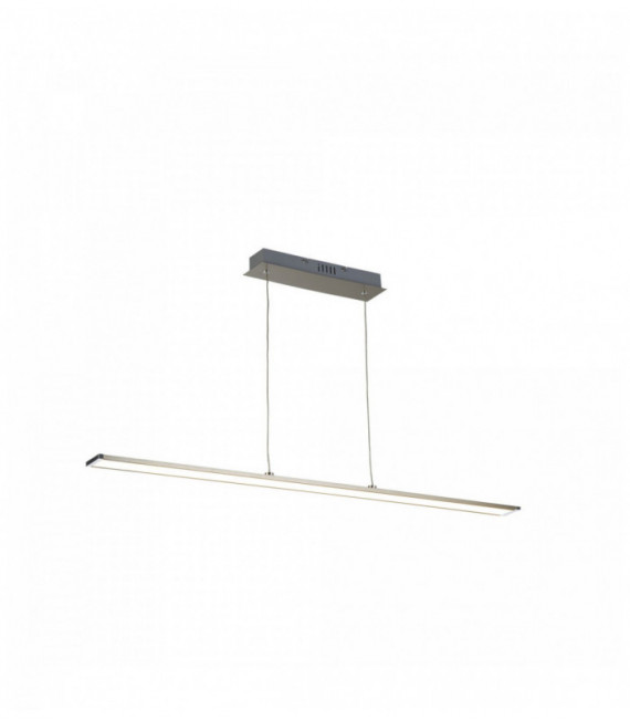 Suspension de barre de faisceau led - nickel satiné - 1000mm