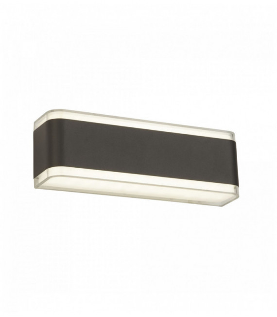 Dark gray / transparent / white led outdoor wall light