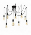 Suspension squiggle 9 ampoules noir