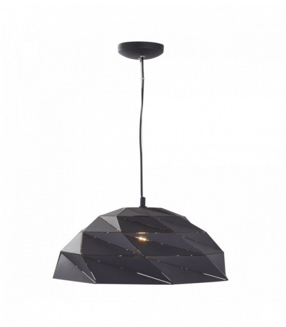 sabbiato Sospensione cupola Origami nero