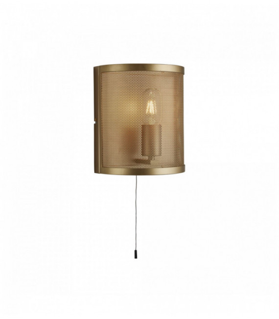 1-light matte gold mesh wall light