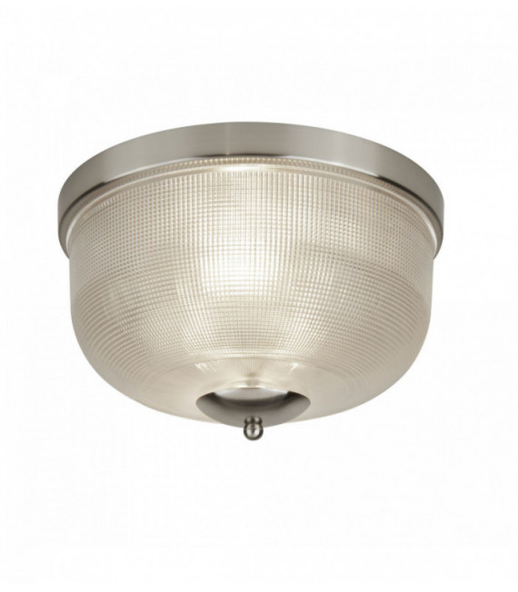 Soffitto bistro ii 2 lampadine raso argento