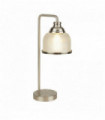 1-light bistro ii table lamp - stainless steel