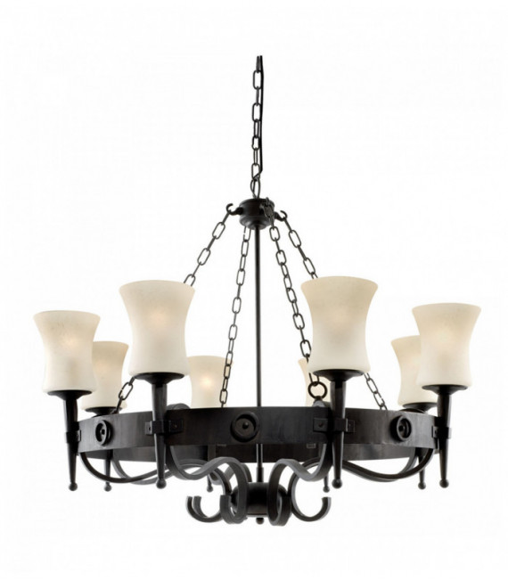 8 lampadine soffitto di vetro cartwheel scavo nero