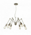 Mantis 6-light pendant - satin silver