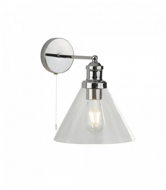 Wand Pyramide Lampenschirm transparent Glas cc