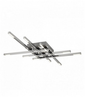 6-arm trellis ceiling light with frosted glass - led