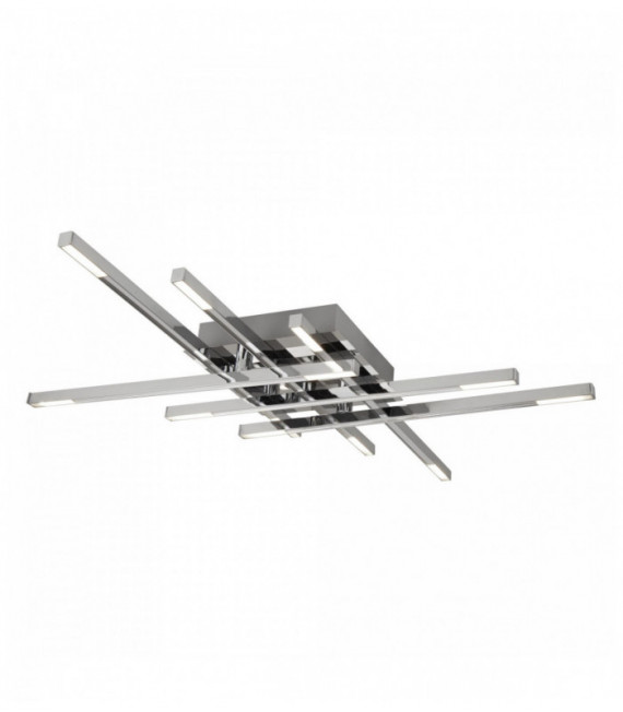 6-arm trellis ceiling light with frosted glass - led