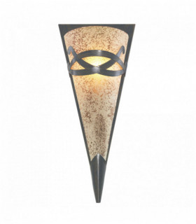 Brown wall washer wall light - scavo glass