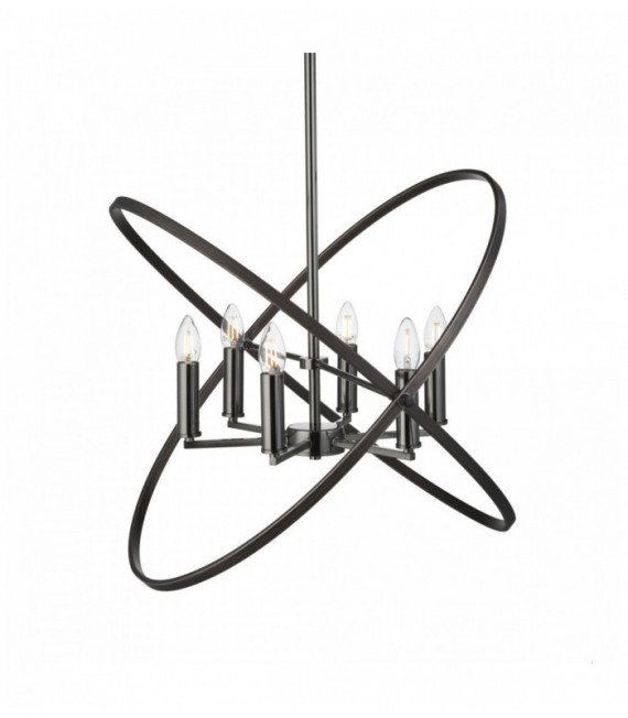 Hoopla pendant light 6 bulbs