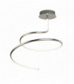 Plafonnier tourbillon led magique argent satiné