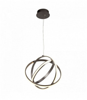 Magic 3-light brushed satin nickel LED gyro pendant