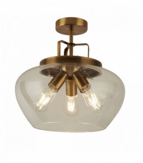 Soffitto sfera bronzo 3 fiale / trasparente