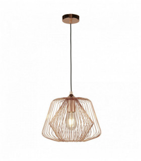 Suspension glocken Käfig 1 bulb cage - Kupfer glänzend