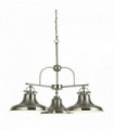 Suspension industriel dallas 3 ampoules argent satiné