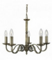 Chandelier richmond antique brass ceiling 5 lights