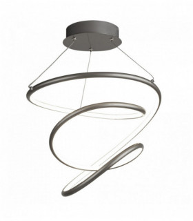 Magic led pendant light satin silver