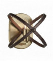 Applique murale hoopla 1 ampoule bronze
