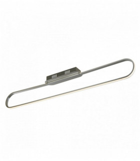 Satin Silver Magie LED ovale Decke
