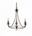 Maypole pendant light 3 bulbs antique brass fitting