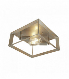 Heaton ceiling light 2 bulbs gold brushed silver finish