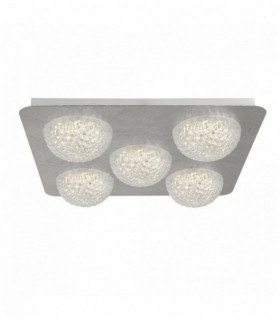 Soffitto LED lampadine celestia 5 - acrilico trasparente con carta argentata