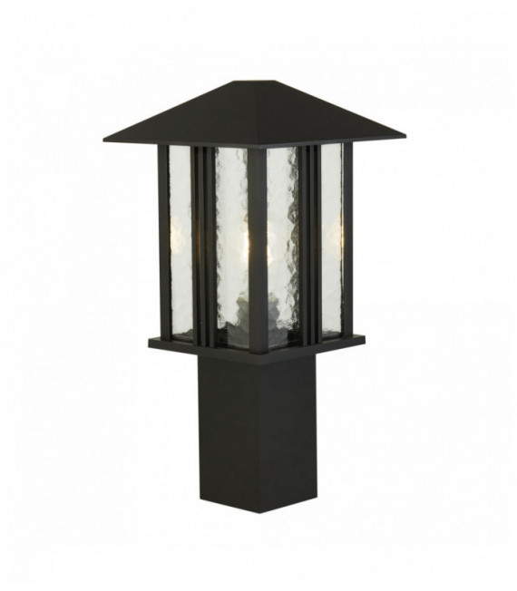 Outdoor polt Venedig 1 Ampulle Höhe 450 mm - schwarzes Glas mit Wasser