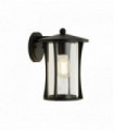 Applique d'extérieur pagoda 1 ampoule - noir avec verre transparent