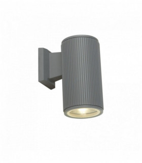 1 fiala esterno trasparente luce - grigio con diffusore in vetro trasparente