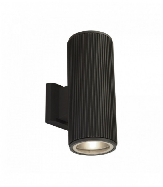 fuera de la luz hacia arriba / abajo de la pared / porche - vidrio negro con transparente