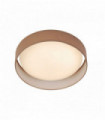 Plafonnier gianna 1 ampoule led abat-jour acrylique marron