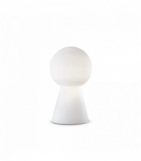 Lámpara de mesa BIRILLO blanca 1 bombilla Diámetro 40 Cm